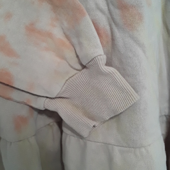 Mini Dress Swing Skirt Tiered Tie Dye Pastel - Picture 7 of 14